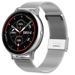 Reloj Smartwatch KEI KIRA Plus Plateado metalico