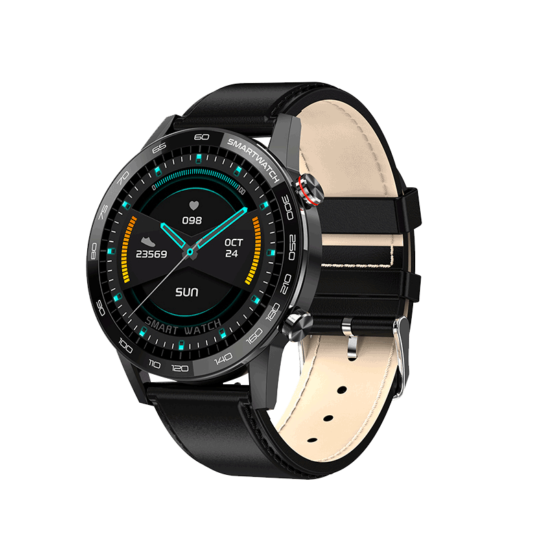Reloj inteligente Smartwatch KEI KUNZA Pro Negro cuero - keiphone.com