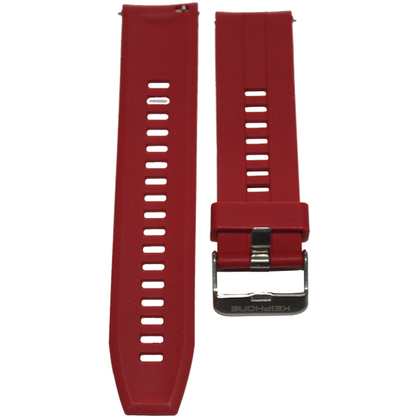 Correa Roja Silicona smartwatch 22 mm universal