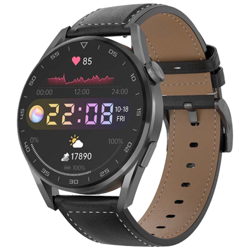 Reloj Smartwatch KEI DLUX Negro Cuero