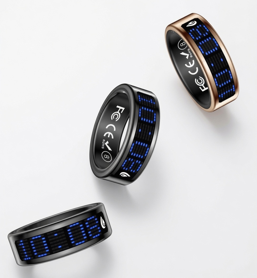 Anillo Inteligente 2026 con Pantalla Táctil - Carga Inalámbrica y Monitoreo de Salud 5 ATM
